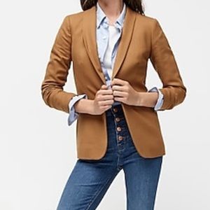 NEW J Crew Parker Blazer Heather Warm Rust Caramel